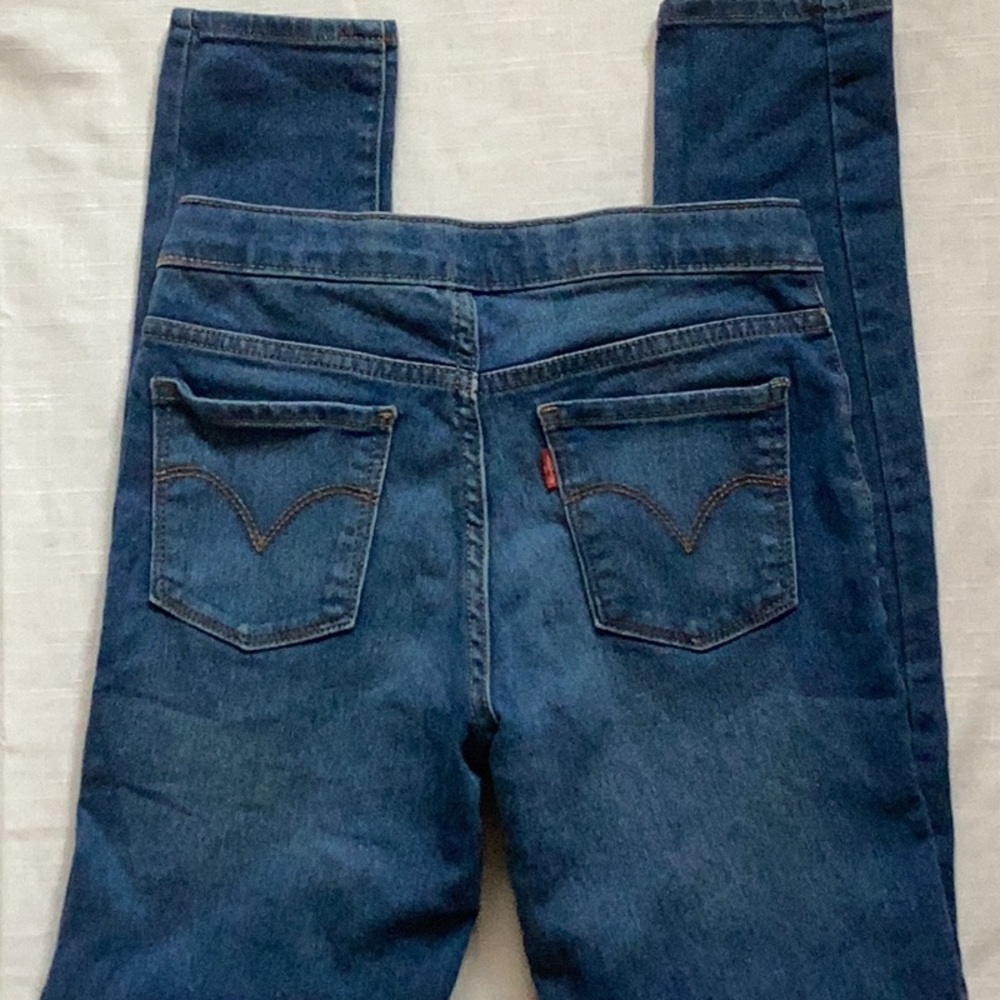 💗 Girls LEVI’S jeans Sz 12 denim jeggings EUC
